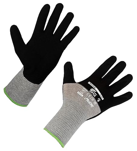 Towa Handschuh SG A187, Gr. 9/L Nitrilbesch., schwarz-grau von Towa