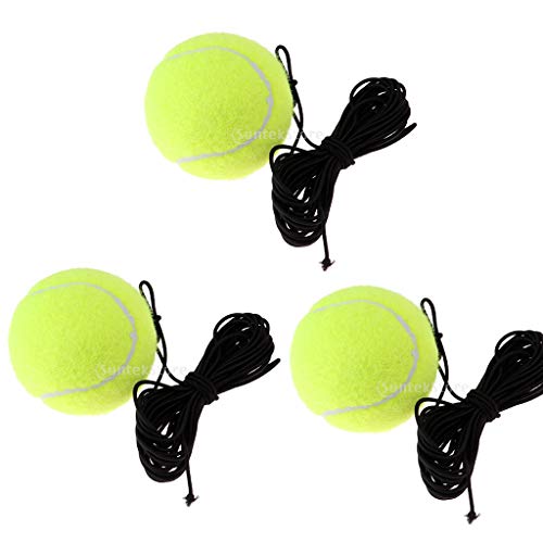 COJJ 3er Tennisball Mit String Tennis Trainer Ersatzball Ausrüstung von COJJ