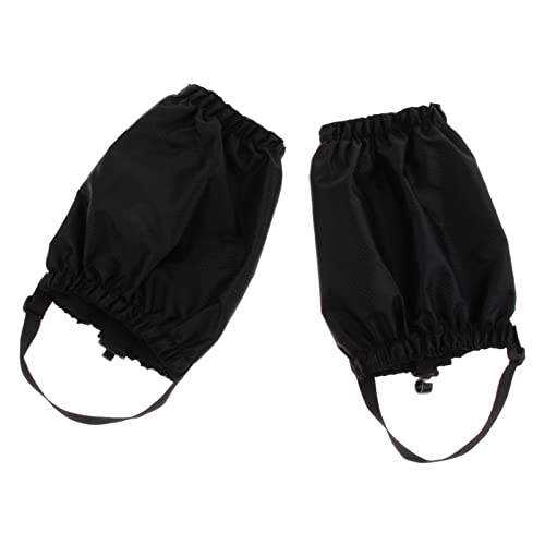 Toygogo Leg Gaiters wasserdichte Und Verstellbare Gamaschen Für Schneeschuhe Zum Wandern, Spazierengehen, Jagen, Bergsteigen Und Schneeschuhwandern - Schwarz von Toygogo