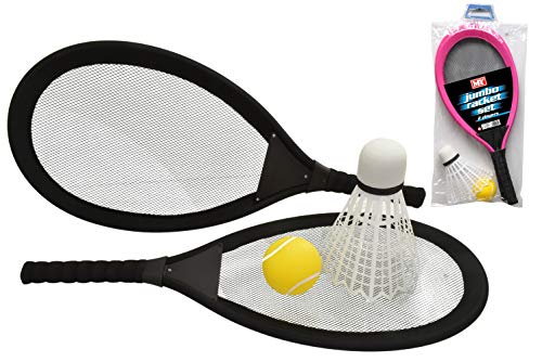 65cm Jumbo Tennis Badmintonschläger mit Federball und Tennisball von KandyToys