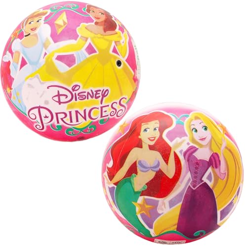 Toyland® 23 cm (9 Zoll) Prinzessinnen-Spielball – Aschenputtel, Ariel, Belle und Rapunzel – Spielzeug für drinnen und draußen von Toyland