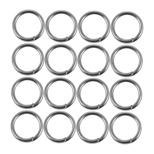 Toyvian 100 Stück Verbindungsringe Angelverbinder Köder Split Ringe Split Ringe Ersatz Topwater Köder von Toyvian