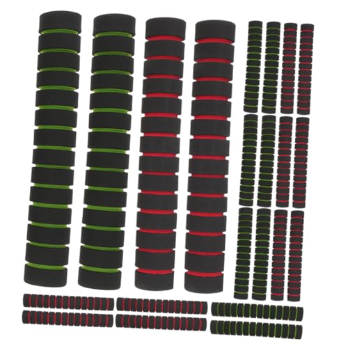 Toyvian 12 Paare Kajak Paddelgriffe Schwammgriff rutschfest Kajakgriff Zubehör Paddelgriff für Kanu Kajak Schlauchboot Griffschoner Rot Grün von Toyvian
