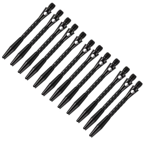 Toyvian 12 Stück Teiliges Aluminiumlegierung Dartschäfte Mittelgroß Metallgewinde Dart Zubehör Langlebig Leicht rutschfest Kompatibel mit Standard Flights für Anspruchsvollen von Toyvian