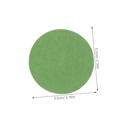 Toyvian 2 Blatt Teiliges Pooltisch Reparaturset Runde Snooker Mending Stickers Selbstklebende Pooltisch Tuch Reparaturpatches für Risse Langlebige Grüne Markierungsdots für Clubtische von Toyvian