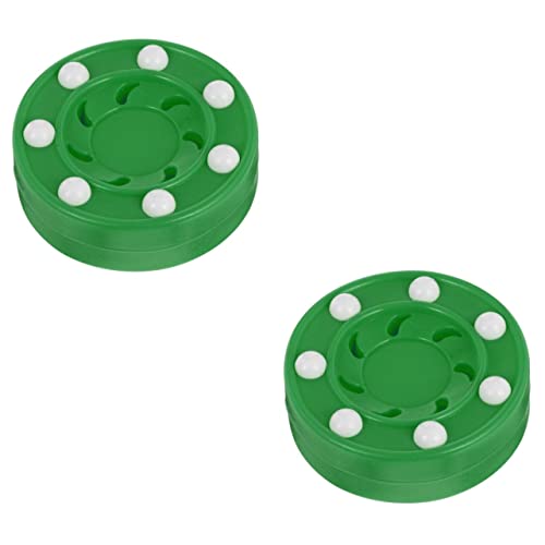 Toyvian 2 Stck Professioneller Roller Hockey Puck Stoßfest Gleitet Reibungsarm Glatten Flächen Geeignet für Training und Wettkampf für Straßen und Inline Hockey Spieler von Toyvian