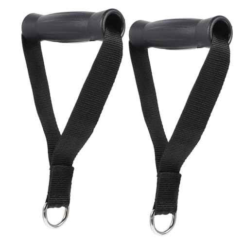 Toyvian 2 Stück Fitness Pull Strap Rutschfester Gym Zuggriff aus Langlebigem Material Belastbar Ergonomisch Geformt für Komfortables Arm Bizepstraining Tragbar für Zuhause Studio Workout von Toyvian