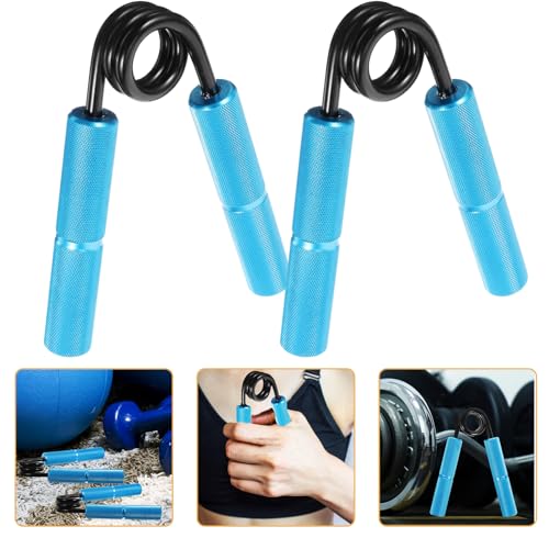 Toyvian 2 Stück Handgripper aus Metall mit Aluminiumgriff Lb Widerstand Fingertrainer für Hand Finger Unterarmtraining Multifunktionales Fitnessgerät für Muskelaufbau und Kraftsteigerung von Toyvian