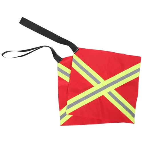 Toyvian 2 Stück Kayak Warnflagge Reflektierende Kajakflagge Sichtbarkeitsflagge für Kajakfischen Tauchsicherheitsflagge Reflektierende Fahrradflagge Polyester -Krankheitsmaterial rot von Toyvian