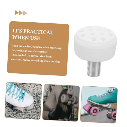 Toyvian 2 Stück Rollschuh Zehenstopper aus Verschleißfestem Gummi Einstellbare Rollschuh Bremsen für Zweireihige Rollschuhe Rutschfester Skate Stopper Einfach zu Montieren Langlebiges von Toyvian