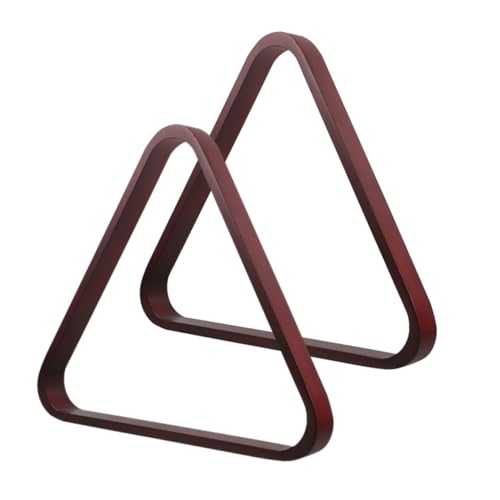 Toyvian 2 Stück Solides Holz Pool Dreieck Triangle Rack für Standardkugeln Präzises Ball-positionierungsrack Leicht zu Reinigen Geeignet für Snooker und Billardspieler Aller Niveaus von Toyvian