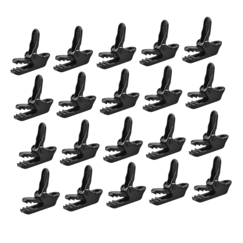Toyvian 20 Stück Teiliges Zeltclip Robustem Wetterfeste Planenbefestigung mit Gezahntem Klammermechanismus Kompakt und Leicht für Camping Outdoor und Zeltspannseile Einsetzbar von Toyvian
