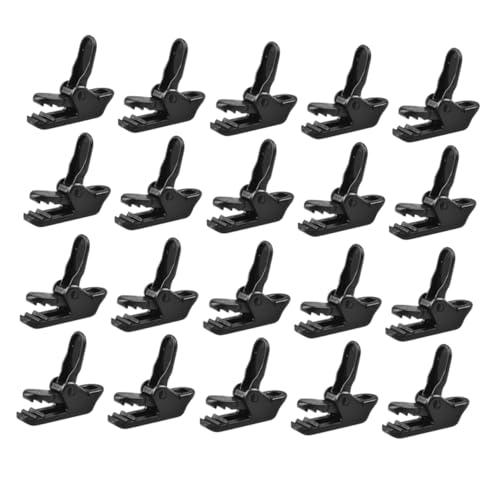 Toyvian 20 Stück Teiliges Zeltklemmen aus Robustem Material Vielseitige Camping Zelt Clips zur Stabilen Befestigung von Planen und Zelten Einfache Montage Zuverlässiger Halt bei Wind von Toyvian