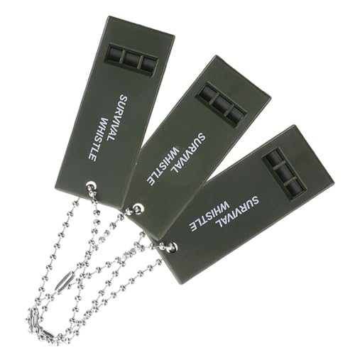 Toyvian 3 Stück Notfallpfeife Hochfrequente Rettungspfeife aus Robustem Abs für Erdbeben Outdoor Signalpfeife mit Hoher Lautstärke zum Wandern Bootfahren Camping und Notsituationen von Toyvian