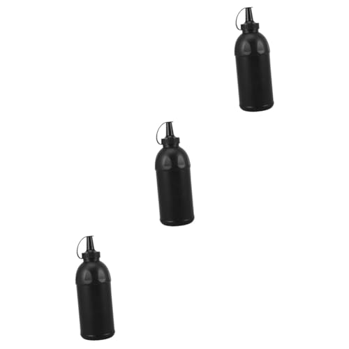 Toyvian 3St Flaschenspielzeug Wasserspielzeug Aufbewahrungsflasche kunststoffbehälter Kinderspielzeughalter Perlenhalter für Kinder Professionelle Perlenflasche Spielzubehör pp Black von Toyvian