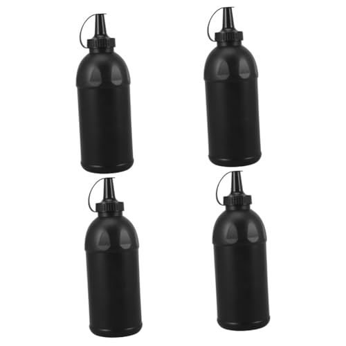 Toyvian 4 Stück Flaschenspielzeug Befüllbare Getränkeflaschen Nachfüllflasche Spritzkugelhalter Smoothie-trinkflaschen Leere Schützenflaschen Faltbarer Flüssigkeitsbehälter Black Pp von Toyvian