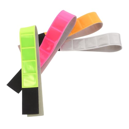 Toyvian 4 Stück Reflektorbänder Laufausrüstung Reflektorgurt Für Nachtläufe Reflektorstreifen Fürs Fahrrad Armband Zum Laufen Am Handgelenk Reflektor Laufausrüstung Reflektor von Toyvian