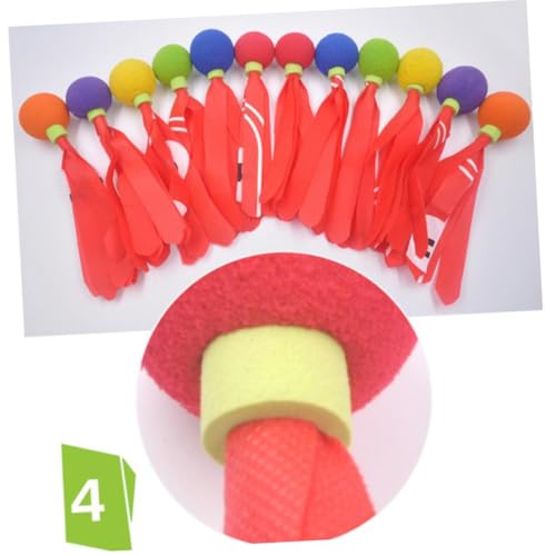 Toyvian 4 Stück Teiliges Bunte Kick Shuttlecocks Paddle Balls Niedrig Elastisches Jianzi für Schule Sport Geeignet Zufällige Farbe Zufällige Farbe von Toyvian