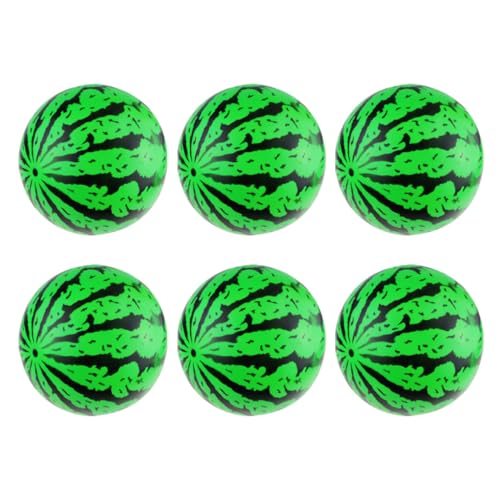 Toyvian 6 Stück Teiliges Aufblasbares Wassermelonen strandball Bunter Ballspielzeug für Erwachsene für Strandparty und Outdoor spielspaß von Toyvian