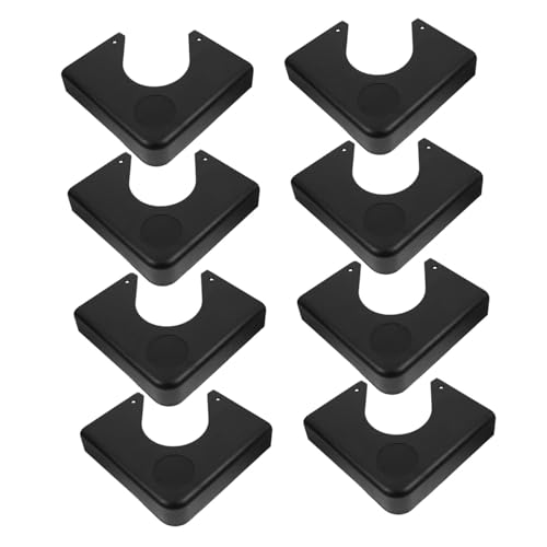 Toyvian 8 Stück Pool Eckteile Billardtisch Eckenschutz Billardtisch Eckenschutz Snooker Eckenguss Robuste Reparaturplatte Abs Schwarz von Toyvian