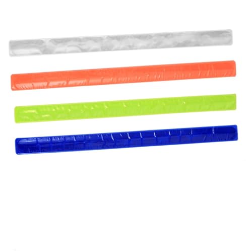 Toyvian 8 Stück Teiliges PVC Reflektor Armband Verstellbare Hochsichtbare Slap Bands für Nachtlauf Wandern Jogging Beim Gehen Geeignet für Erwachsene Farblich Sortiert Zufällige Farbe von Toyvian