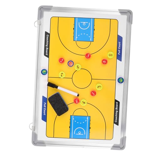 Toyvian Aluminium Basketball Trainingsboard mit Aufhängung Stabiles Coaching-Board für Training Spielvorbereitung und Teamstrategie Sandstrukturierte Oberfläche Einfach zu Beschreiben von Toyvian