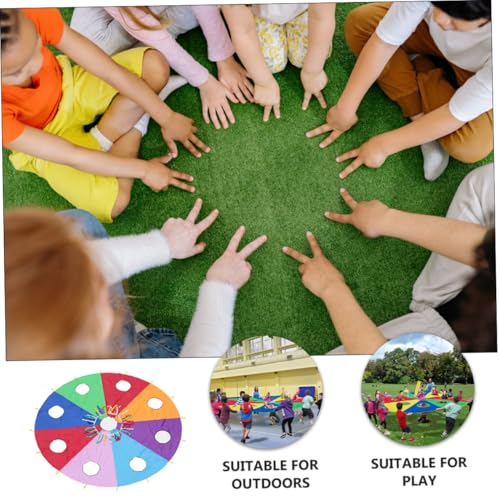 Toyvian Buntes Octagonal Spiel Outdoor Kognitives Motorisches Trainingsspiel für Kindergarten Eltern Junge Mädchen aktivitäten Tragbar Robustes Arm Muskel entwicklungsgerät von Toyvian
