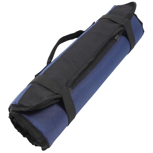 Toyvian Chef Roll Bag mit Fächern Robuste Oxford Stoff Aufbewahrungstasche für Kochmesser Tragbar Leicht Langlebig Großer Stauraum für Messer und Besteck für Camping und Reisen von Toyvian