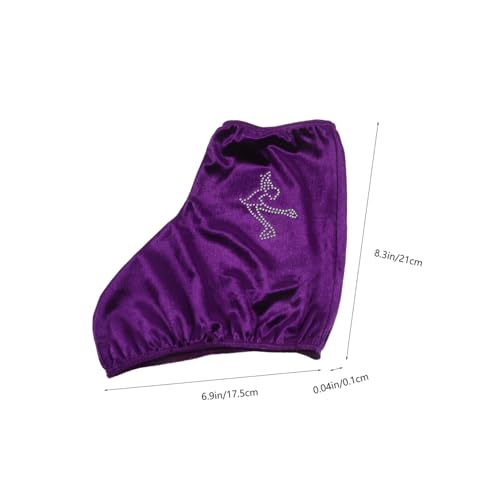 Toyvian Elastische Eiskunstlauf-schlittschuhüberzüge aus Verschleißfestem Polyester Skates Boot Protector Schutz für Roll Eislaufschuhe Unisex von Toyvian