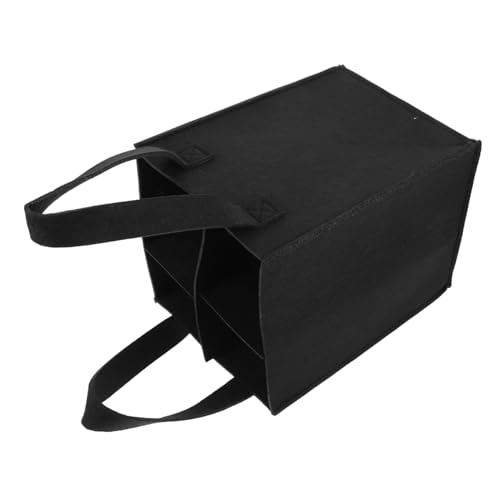 Toyvian Filz weinflaschentasche für Flaschen Wiederverwendbarer Stoßfester Weintäger mit Minimalistischer Optik Vielseitig Einsetzbar für Outdoor Geschenke und Weinliebhaber von Toyvian