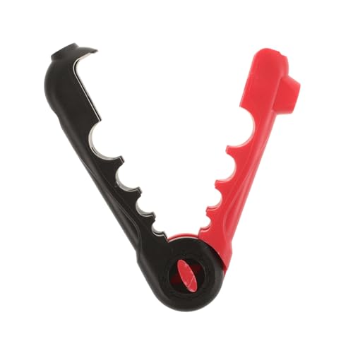Toyvian Fischerleine Halter Kunststoff Angelzubehör Leichtgewichtiger Angelschnur Winder Angelgerät für Erwachsene und Schwarz Rot von Toyvian
