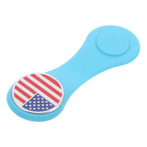 Toyvian Golf Ballmarker Hut Clip Magnetisch Langlebig Robust Leichter Golf Mützenclip Tragbar Geschenk für Golfer Ausrichtungs ballmarkierung Zubehör Zufällige Farbe Zufällige Farbe von Toyvian
