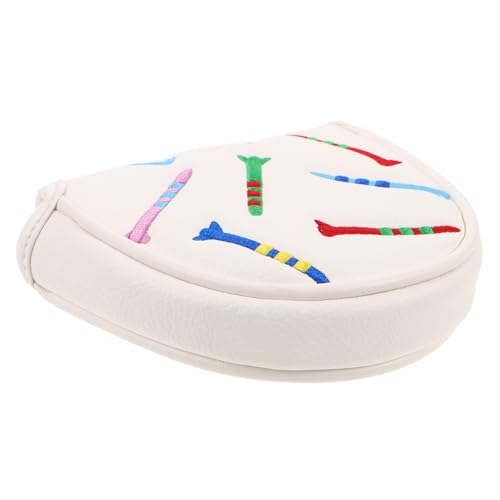 Toyvian Golfschlägerhüllen Schutz Golfschlägerhülle Golfschläger Kopfbedeckung Schutz Für Golfschläger Golfschlägerhülle Golfrutenhalter Lederhülle Golfeisenhüllen Pu Weiß von Toyvian