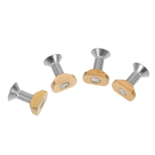 Toyvian Messing T-Nuts mit Sechskant Schrauben für Hydrofoil Surfboards Korrosionsbeständiges Stabiles Montageset für Sup Foil Wing Boards Kleines Schrauben Mutternkit aus Messing von Toyvian