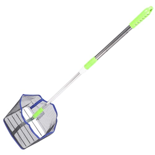 Toyvian Teleskopischer Tischtennisball Picker mit Großem Netzbeutel Verstellbarer Langem Stiel Robuster Edelstahl Nylonkonstruktion Tragbarer Ballsammler für Effizientes Zufällige Farbe von Toyvian