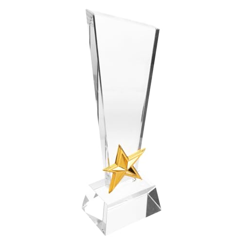 Toyvian Wettkampftrophäe Pokal Feier Wettkampftrophäe Turniertrophäe Basketballtrophäe Kindergarten Abschluss Preisverleihung Preistrophäe Transparent von Toyvian
