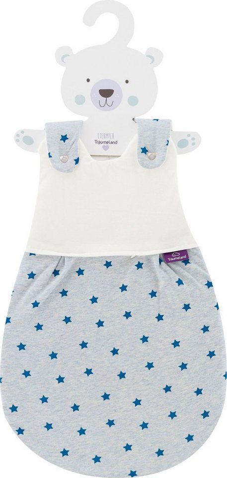 Träumeland Babyschlafsack Außenschlafsack LIEBMICH, Design Sternentraum blau (1 tlg) von Träumeland
