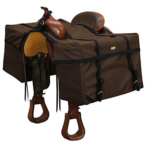 TrailMax "Over-The-Saddle Pack Gepäckträgertaschen; Gepäcktaschen passen auf die meisten Westernreitsätze; ideal für Jagdcamp und Packausrüstung; Pferdesatteltaschen; langlebig; braun von Trailmax