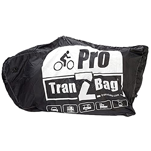 TranZbag PRO Fahrrad Transporttasche, Transportschutz für 26" bis 29+" Laufräder (faltbar, minimales Packmaß, Schultertragegurt, universell einsetzbar, Doppel-Reißverschluss), Schwarz von EVOC