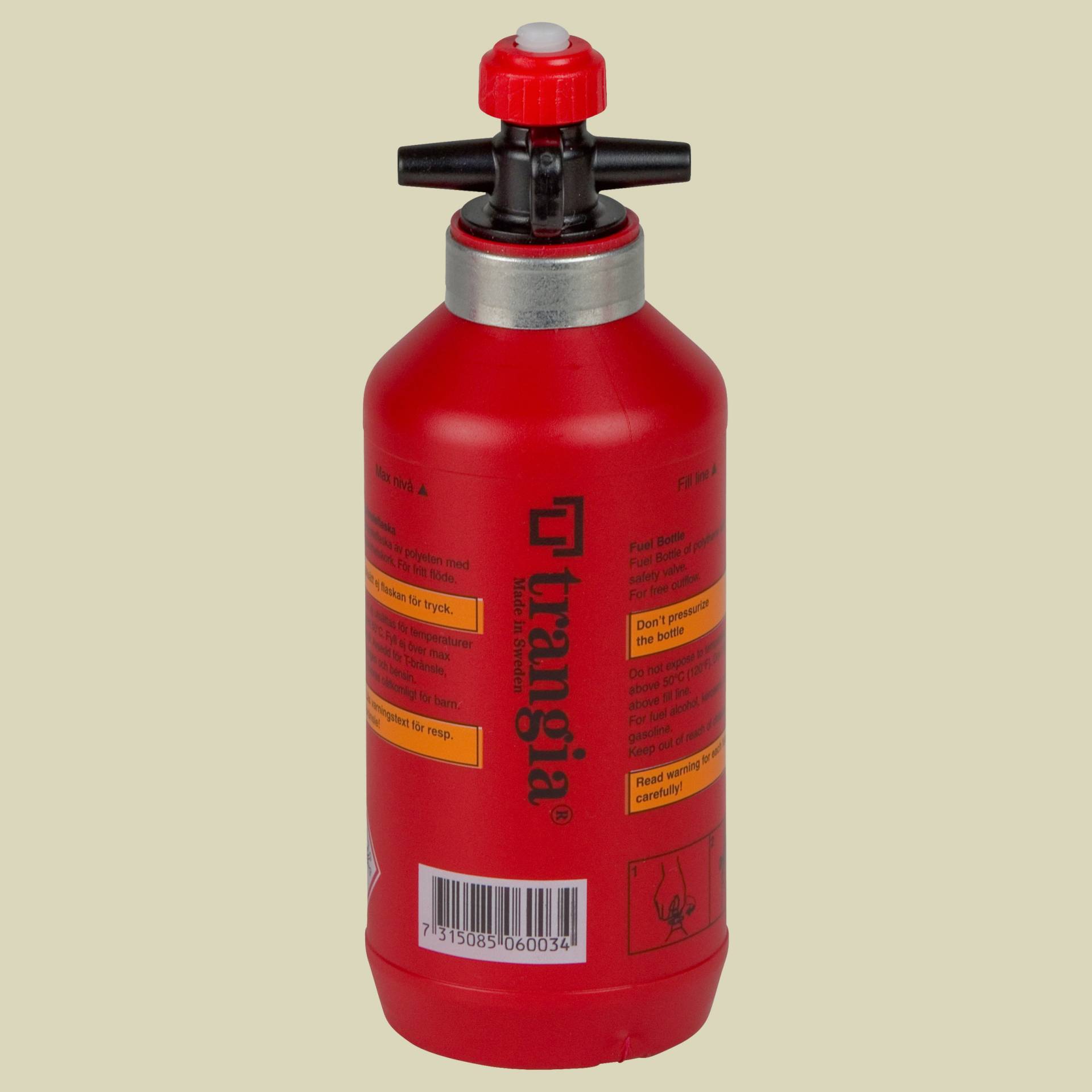 Flüssigbrennstoff-Sicherheitstankflasche 0,3l Volumen 0,3 Farbe rot von Trangia