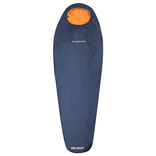 Trango Schlafsack SOMON 1000 Schlafsäcke für Camping, Erwachsene, Unisex, Blau (dunkelblau), IZQ von Trango