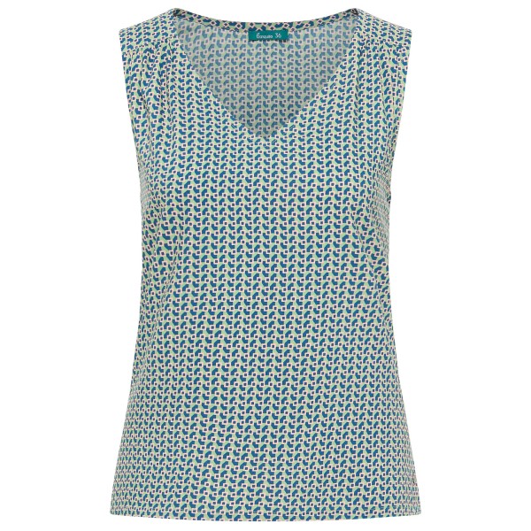 Tranquillo - Women's EcoVero Top - Top Gr 36;38;40;42;44 bunt;türkis/grau von Tranquillo