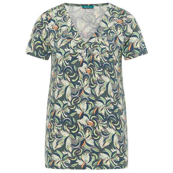 Tranquillo - Women's Jersey-Shirt mit V-Ausschnitt - T-Shirt Gr L;M;S;XL;XS grau;rosa von Tranquillo