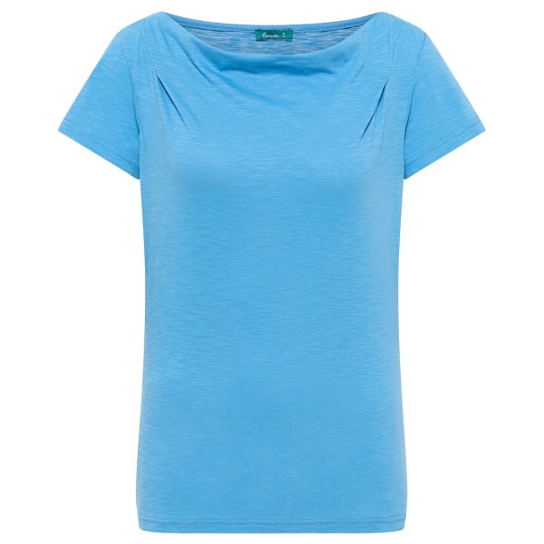 Tranquillo - Women's Jersey-Shirt mit Wasserfallausschnitt - T-Shirt Gr L blau von Tranquillo