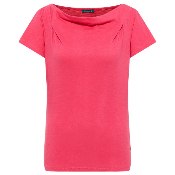 Tranquillo - Women's Jersey-Shirt mit Wasserfallausschnitt - T-Shirt Gr M rosa von Tranquillo