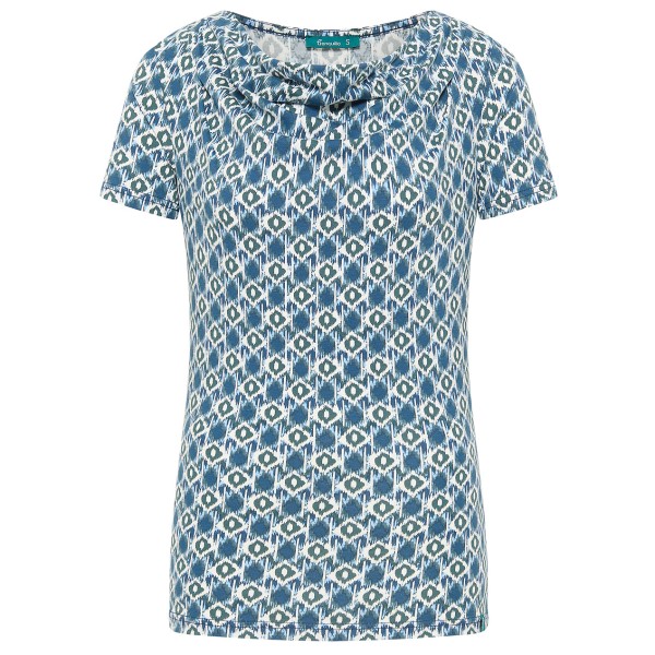 Tranquillo - Women's Stretch-Jersey mit Wasserfallausschnitt - T-Shirt Gr XL grau von Tranquillo