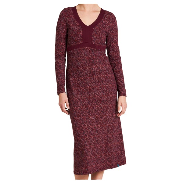 Tranquillo - Women's Tailliertes Jersey-Kleid - Kleid Gr XS braun/rot von Tranquillo