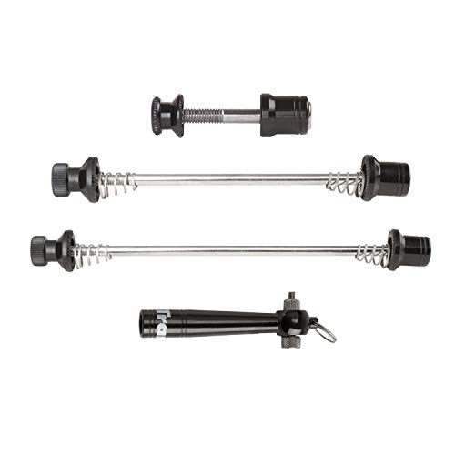 TranzX Unisex – Erwachsene Tranz X Schnellspanner-Set mit Spezialschlüssel als Diebstahlschutz, schwarz von TranzX