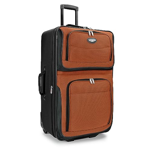 Travel Select Amsterdam Erweiterbares aufrechtes Gepäck, Orange, 2-Piece Set, Amsterdam Erweiterbares aufrechtes Gepäckstück von Travel Select