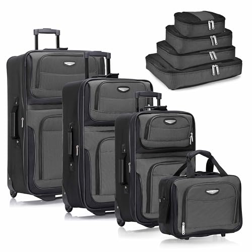 Travel Select Amsterdam Erweiterbares aufrechtes Gepäck, grau, 2-Piece Set, Amsterdam Erweiterbares aufrechtes Gepäckstück von Travel Select